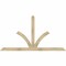 Ekena Millwork Richland Rough Sawn Timber Gable Bracket, Douglas Fir, 84"W x 45"H x 2"D x 4"F, 13/12 Pitch GBW084X45X0204RIC00RDF - alternate 1